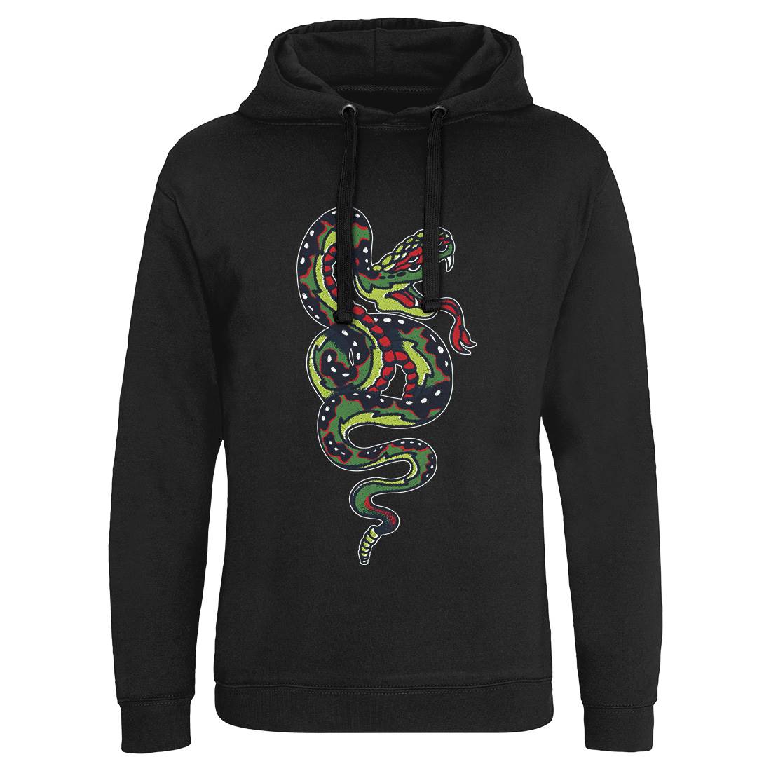 Snake Mens Hoodie Without Pocket Tattoo A962