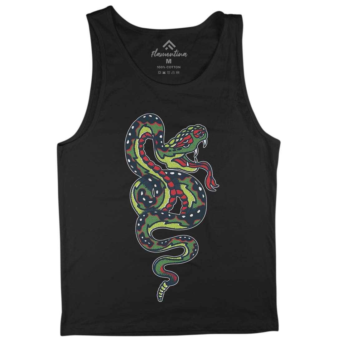 Snake Mens Tank Top Vest Tattoo A962