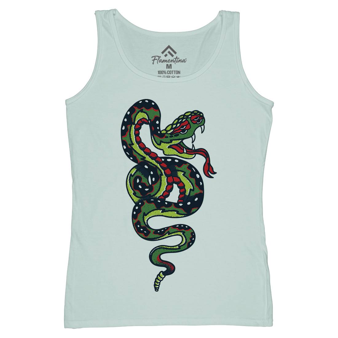 Snake Womens Organic Tank Top Vest Tattoo A962