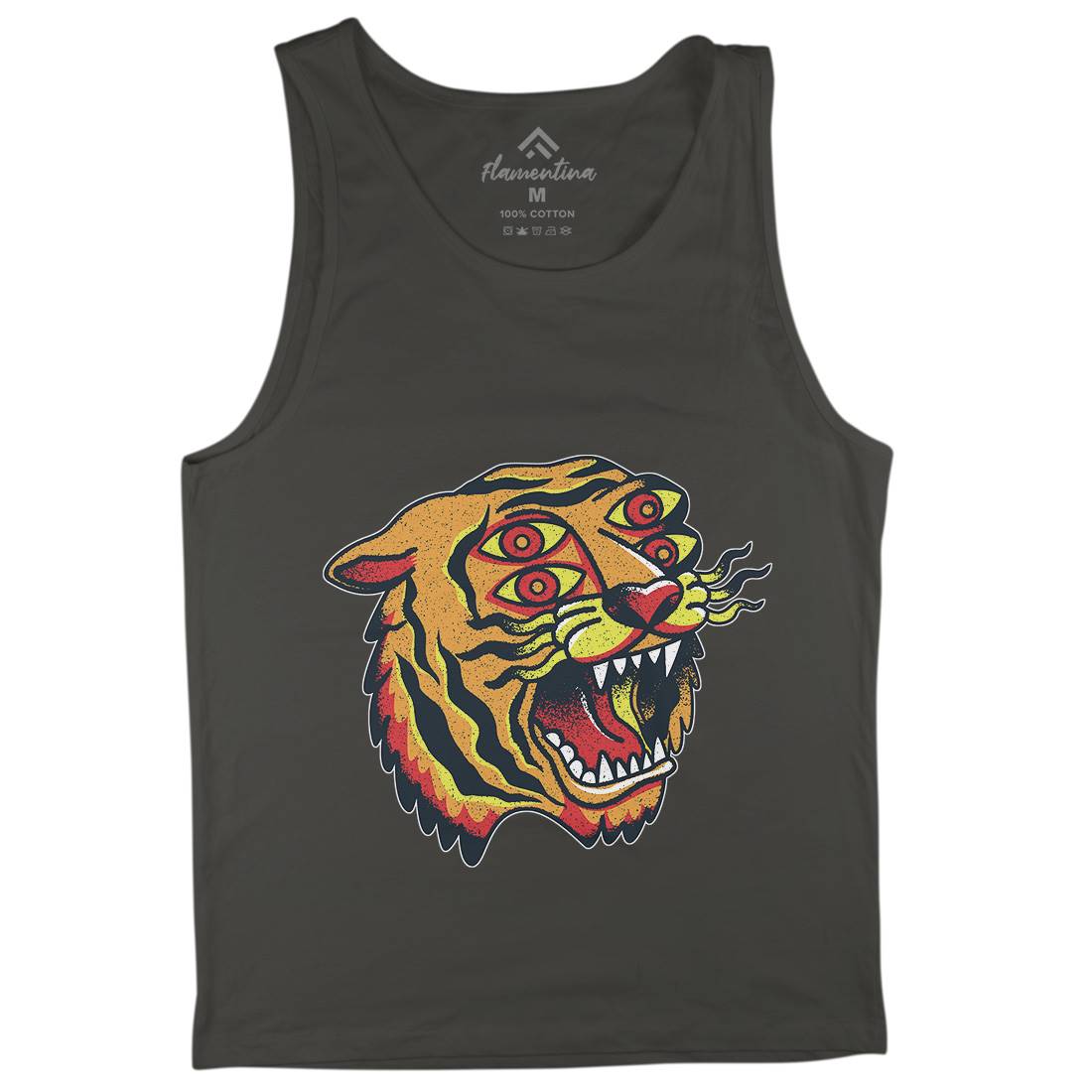 Tiger Mens Tank Top Vest Tattoo A963