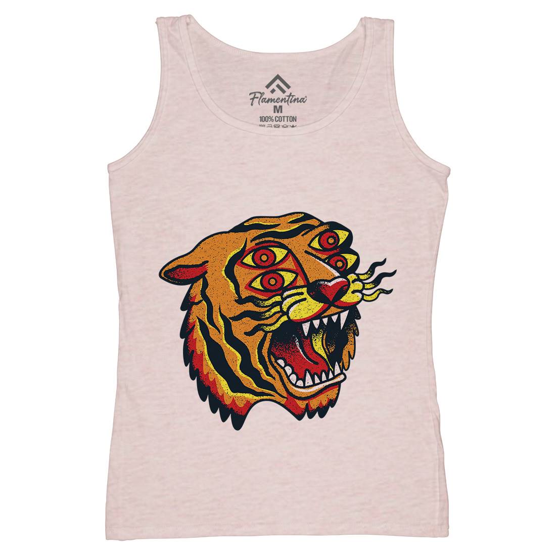 Tiger Womens Organic Tank Top Vest Tattoo A963