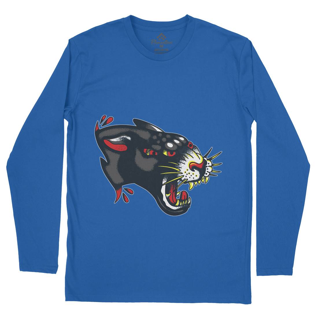 Panther Mens Long Sleeve T-Shirt Tattoo A964