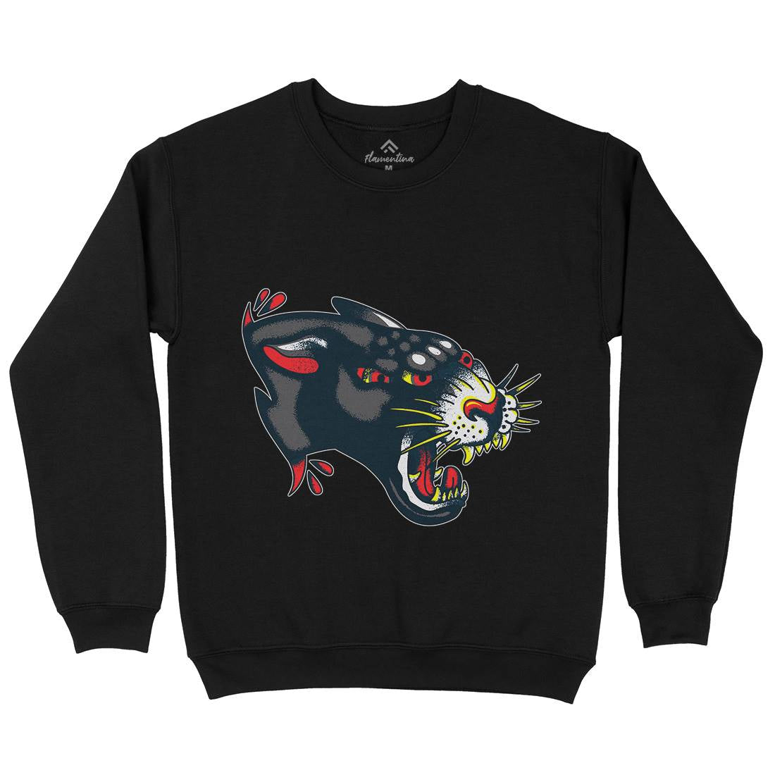Panther Kids Crew Neck Sweatshirt Tattoo A964