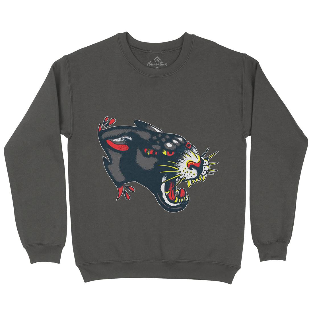 Panther Kids Crew Neck Sweatshirt Tattoo A964