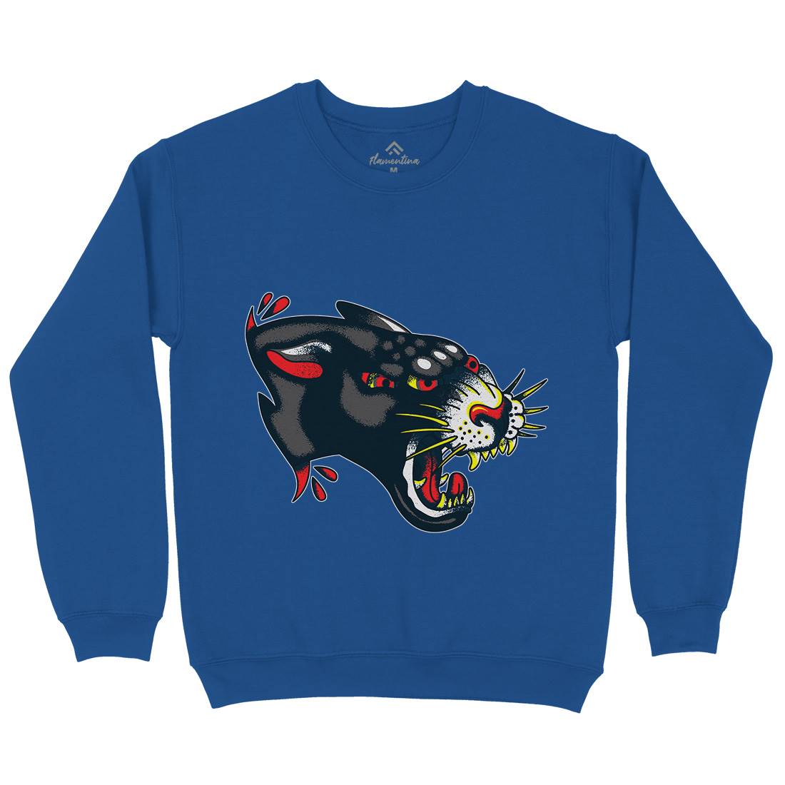 Panther Mens Crew Neck Sweatshirt Tattoo A964