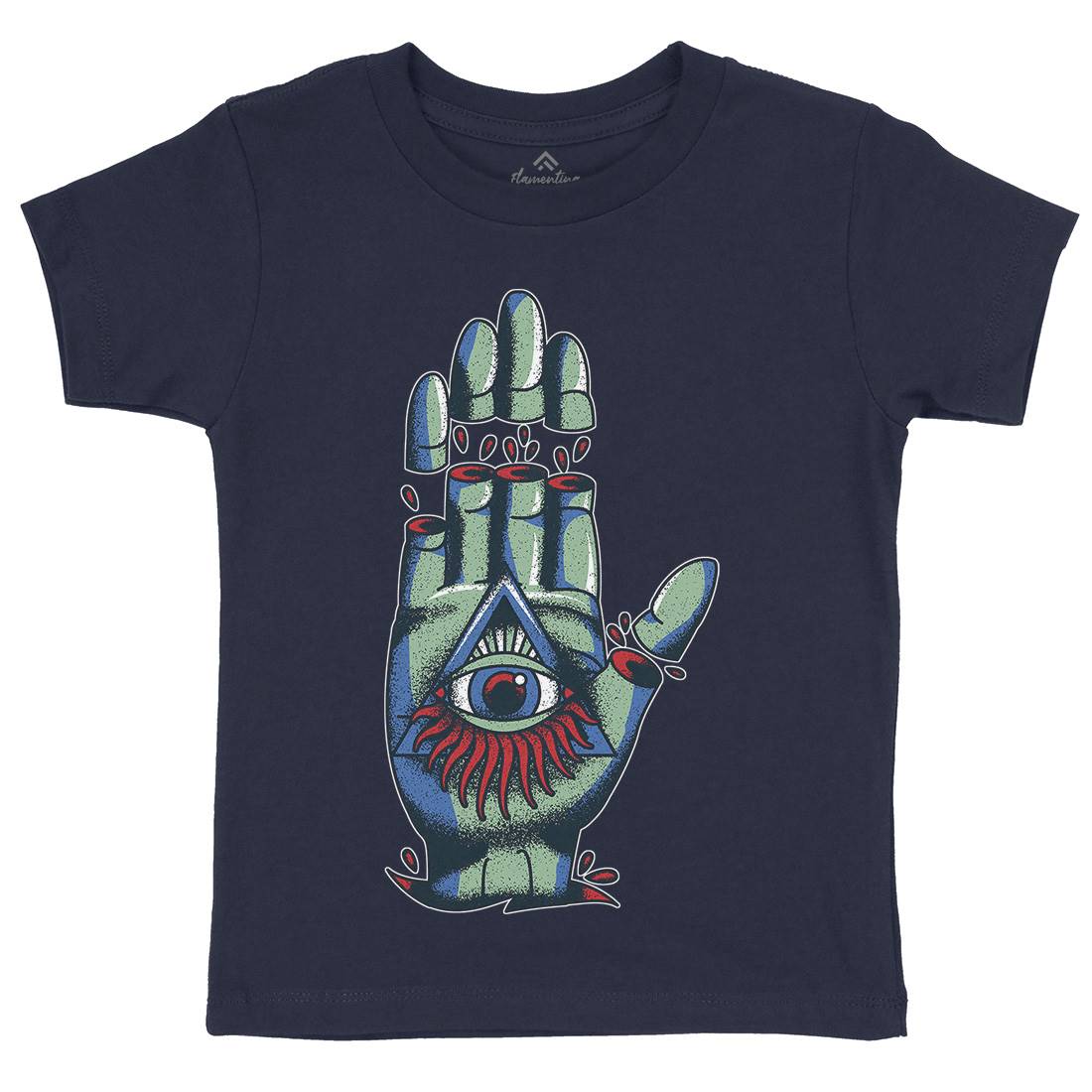 Hand Kids Organic Crew Neck T-Shirt Tattoo A965