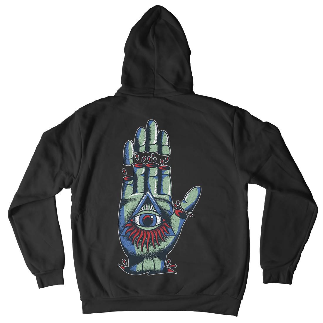 Hand Mens Hoodie With Pocket Tattoo A965