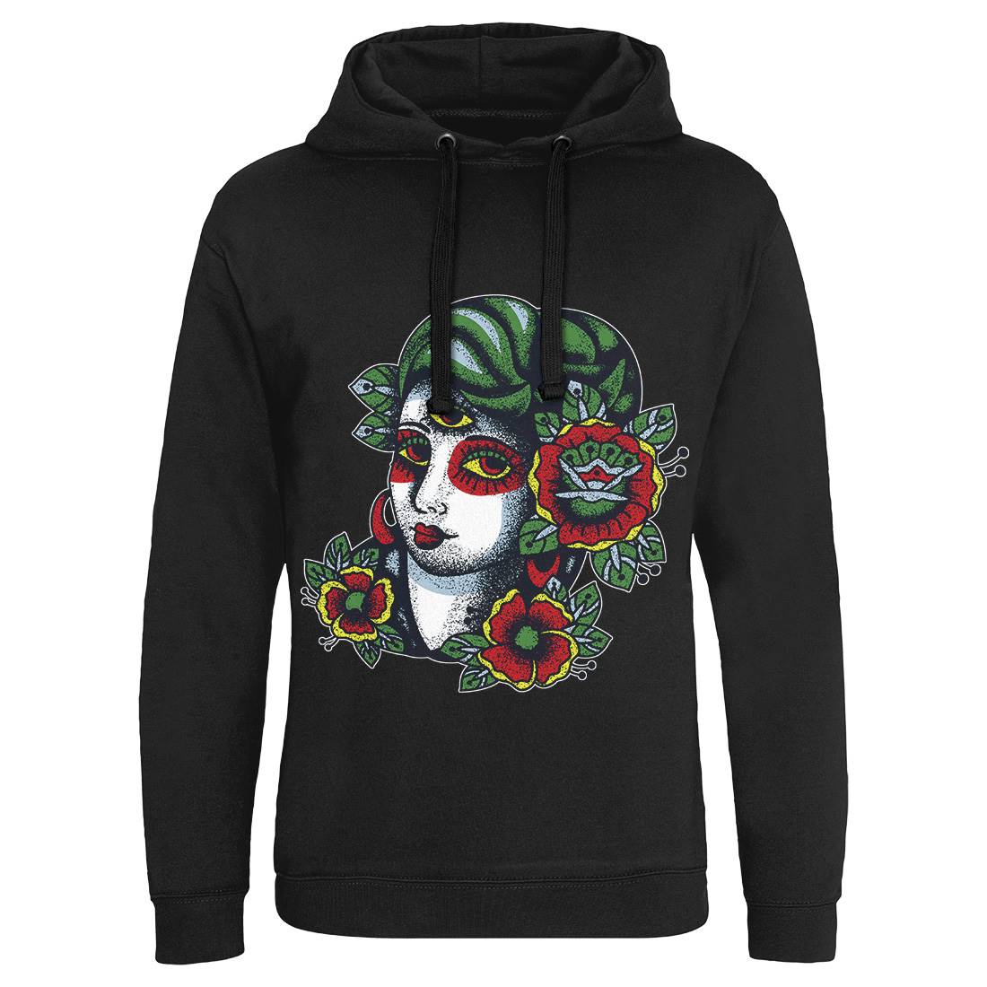 Girl Mens Hoodie Without Pocket Tattoo A966