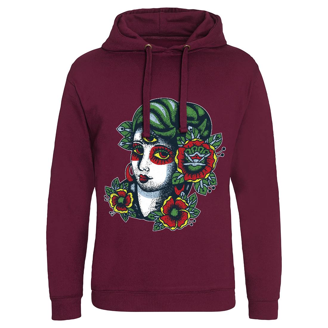 Girl Mens Hoodie Without Pocket Tattoo A966