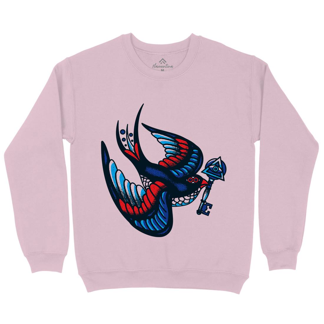Bird Kids Crew Neck Sweatshirt Tattoo A967
