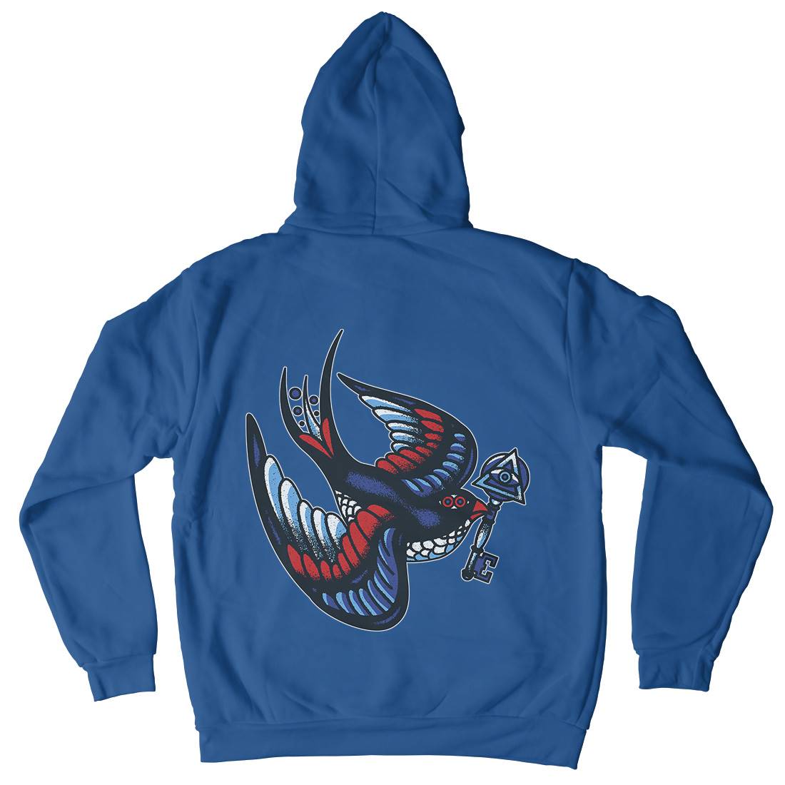 Bird Mens Hoodie With Pocket Tattoo A967