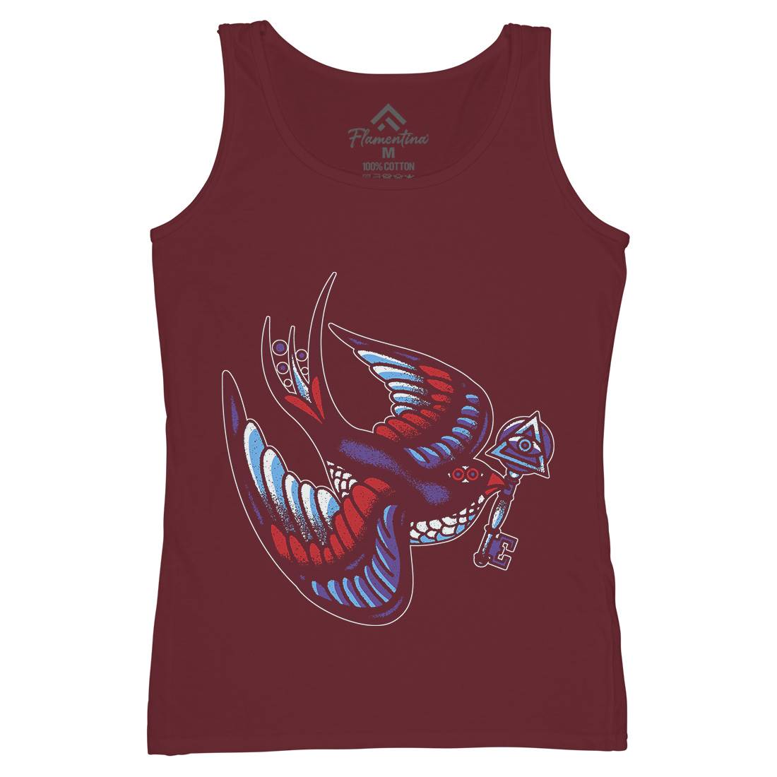 Bird Womens Organic Tank Top Vest Tattoo A967