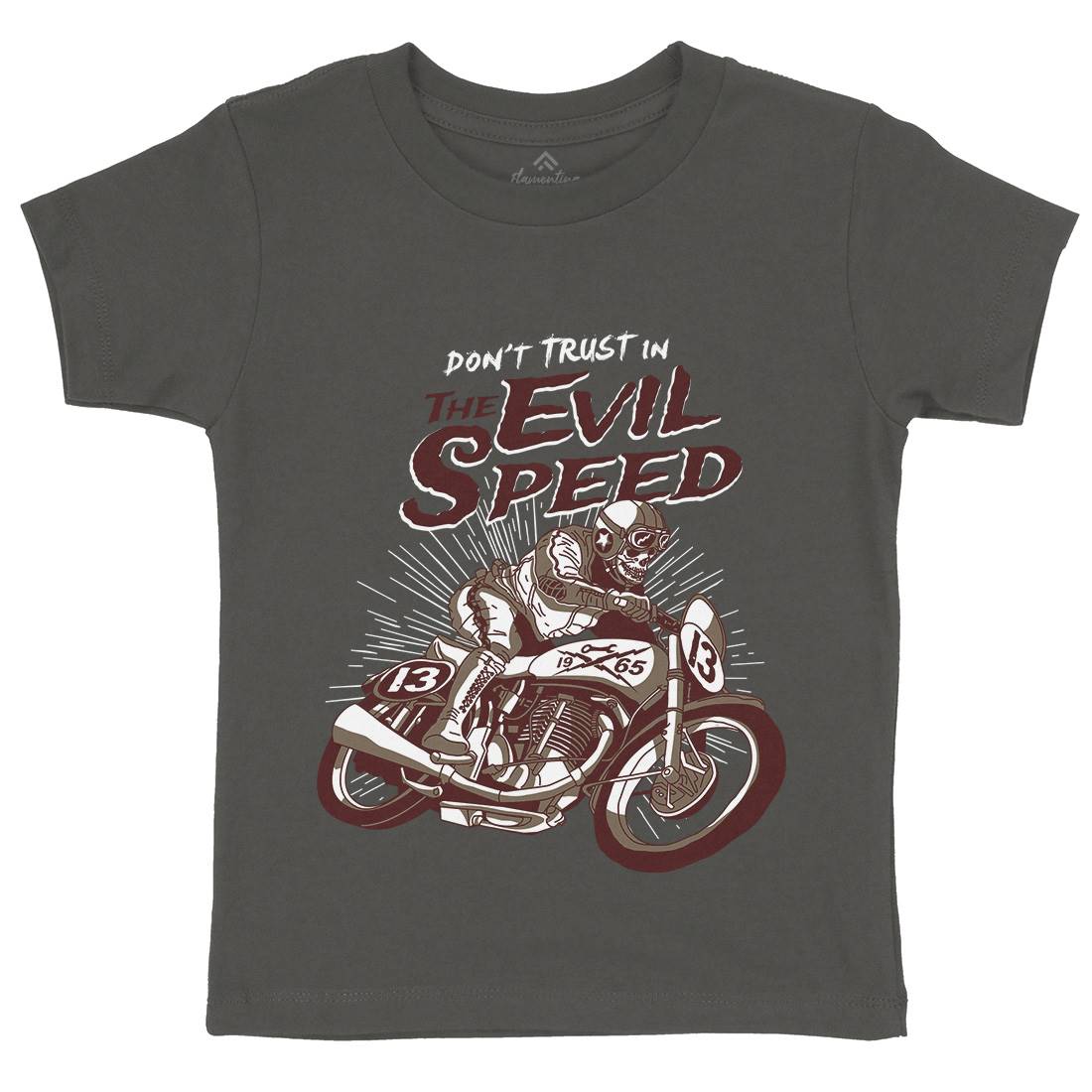 Evil Speed Kids Crew Neck T-Shirt Motorcycles A969
