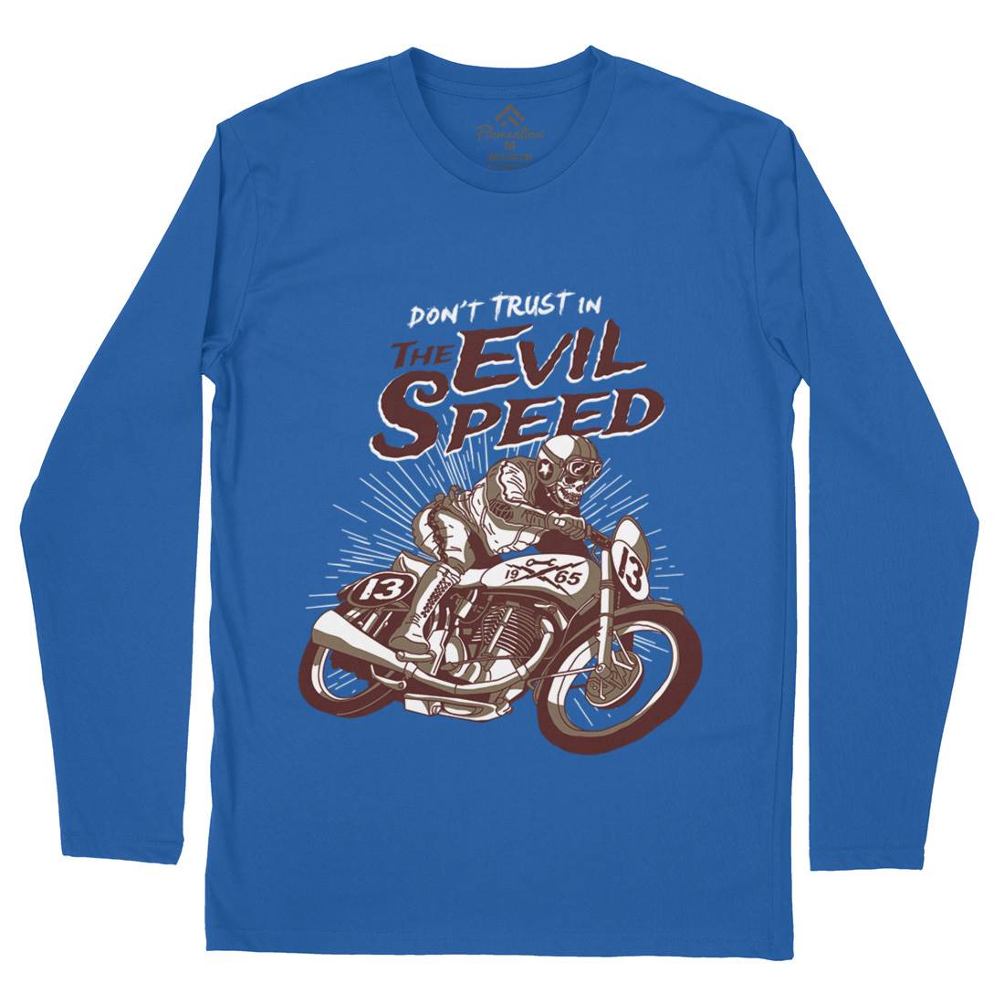 Evil Speed Mens Long Sleeve T-Shirt Motorcycles A969