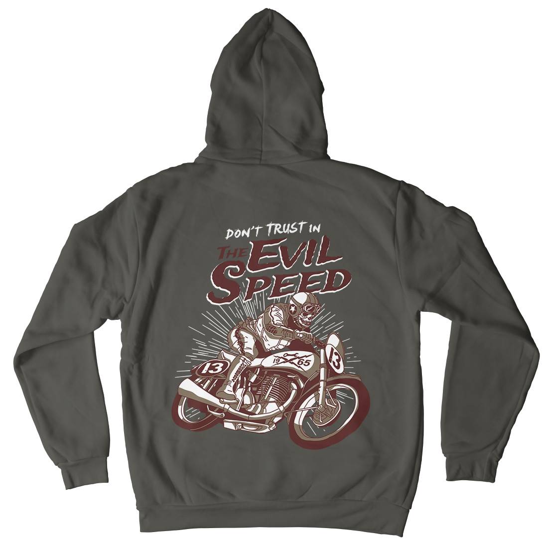 Evil Speed Kids Crew Neck Hoodie Motorcycles A969