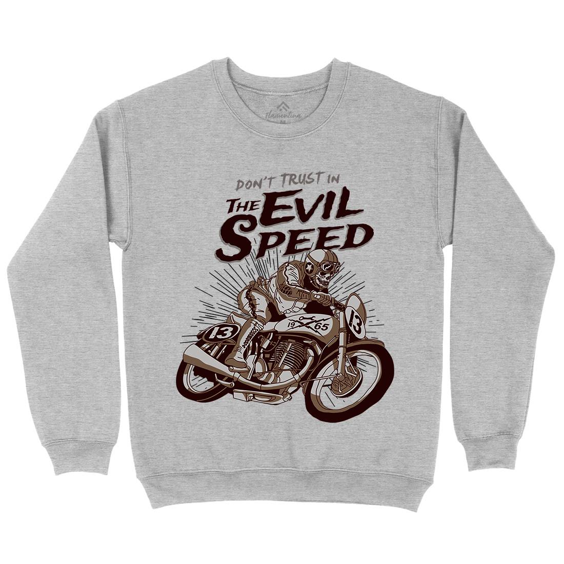 Evil Speed Kids Crew Neck Sweatshirt Motorcycles A969
