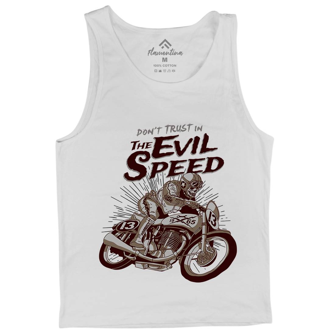 Evil Speed Mens Tank Top Vest Motorcycles A969