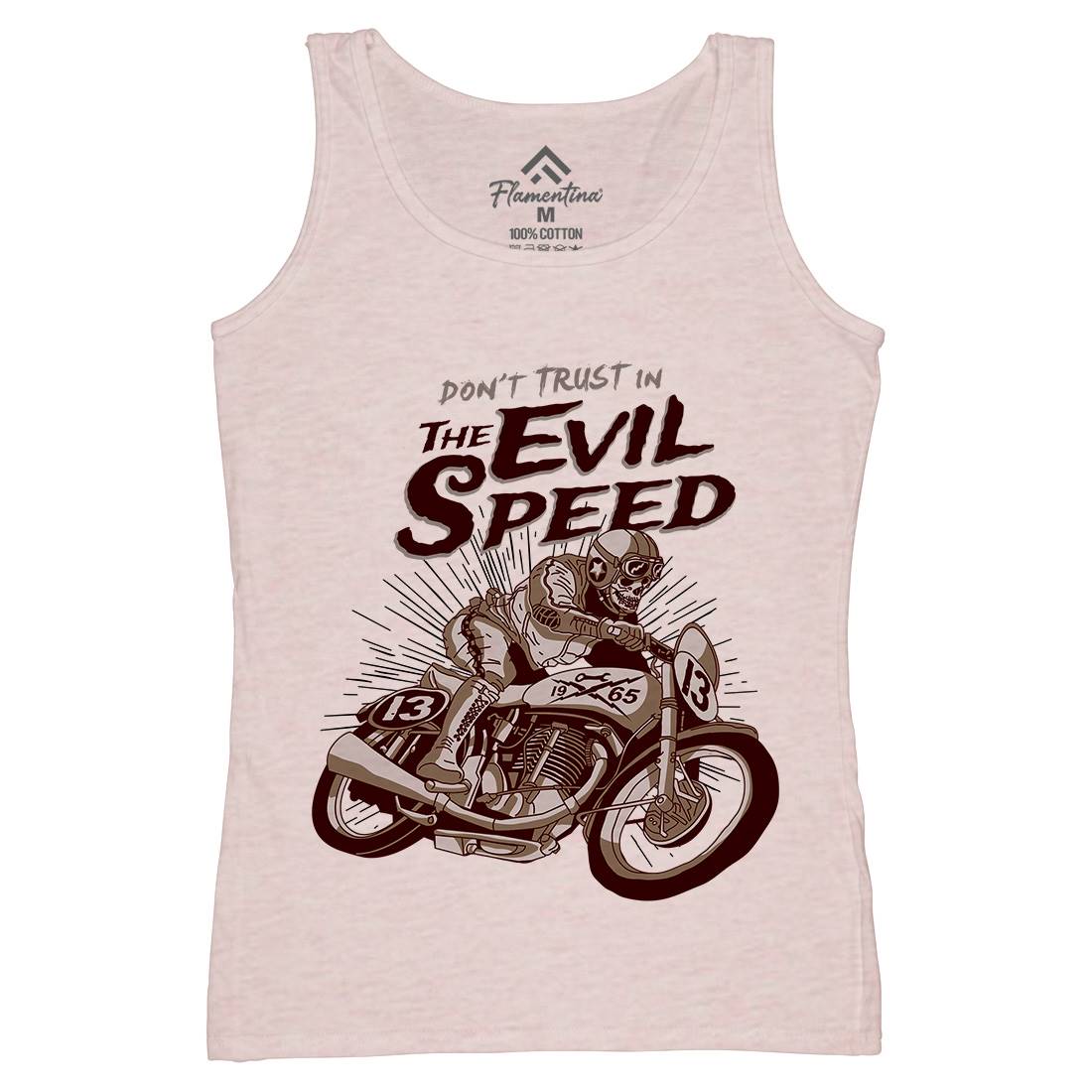 Evil Speed Womens Organic Tank Top Vest Motorcycles A969