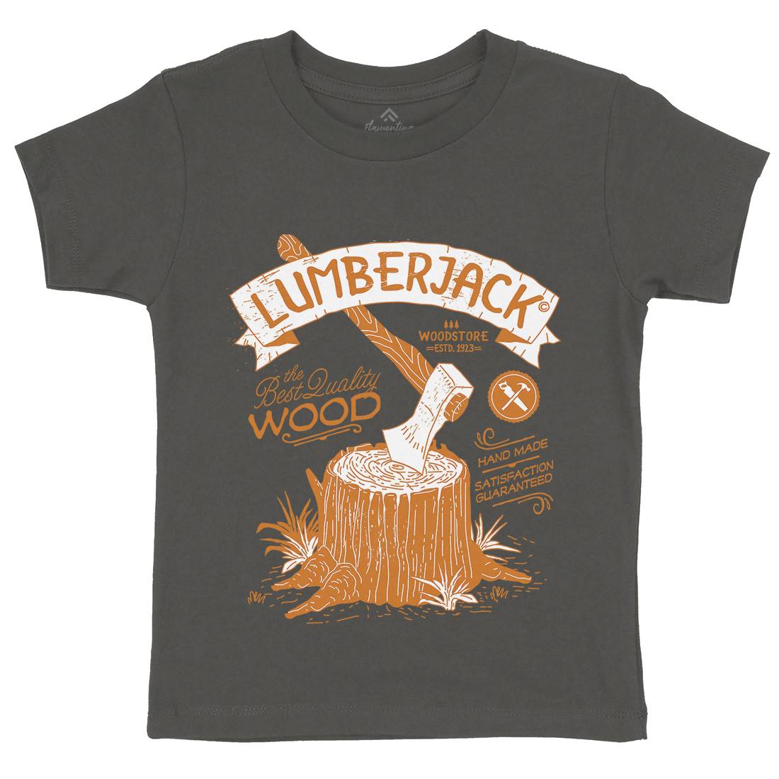 Lumberjack Kids Organic Crew Neck T-Shirt Work A970