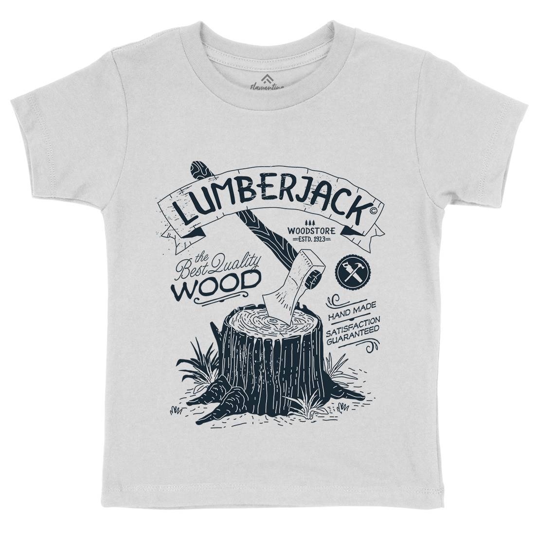 Lumberjack Kids Organic Crew Neck T-Shirt Work A970