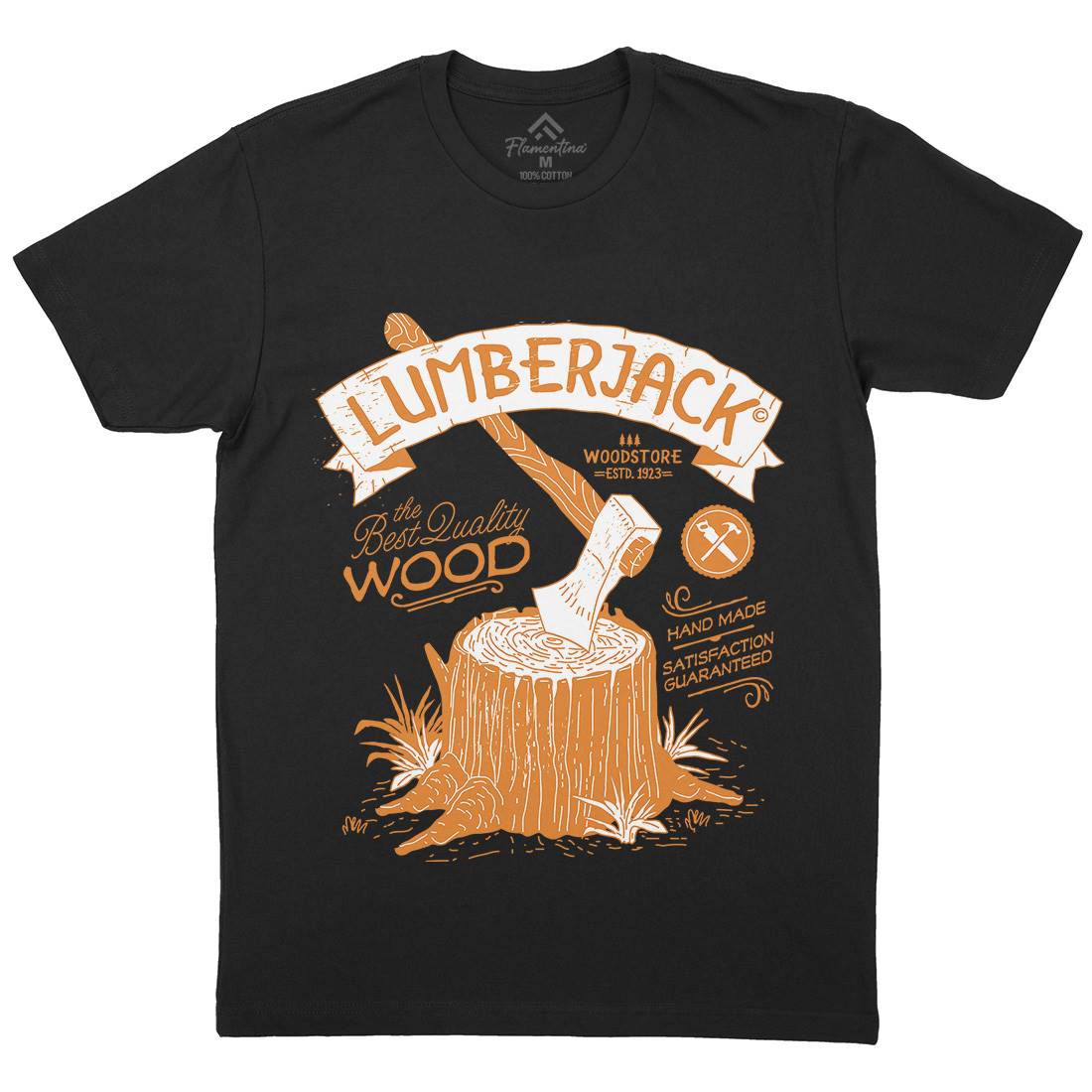 Lumberjack Mens Organic Crew Neck T-Shirt Work A970