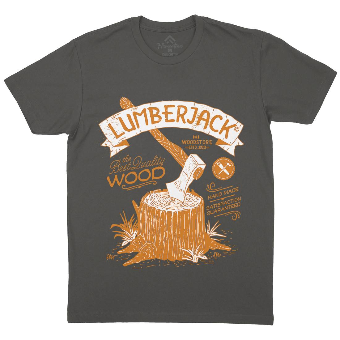 Lumberjack Mens Organic Crew Neck T-Shirt Work A970