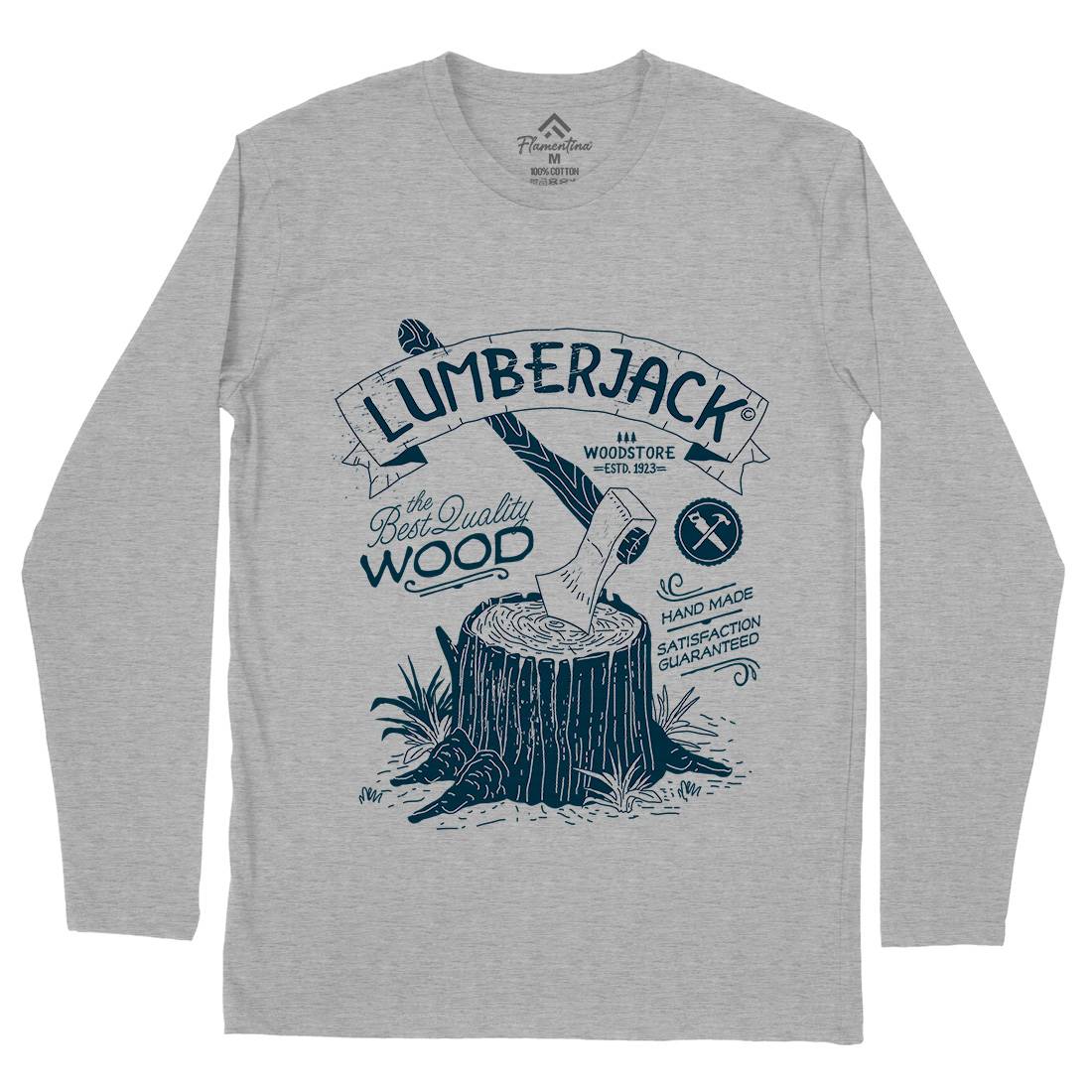 Lumberjack Mens Long Sleeve T-Shirt Work A970