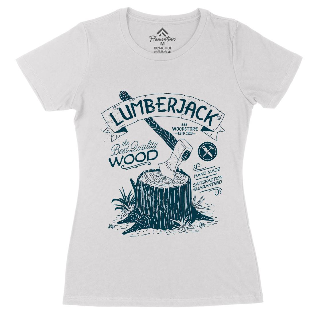 Lumberjack Womens Organic Crew Neck T-Shirt Work A970