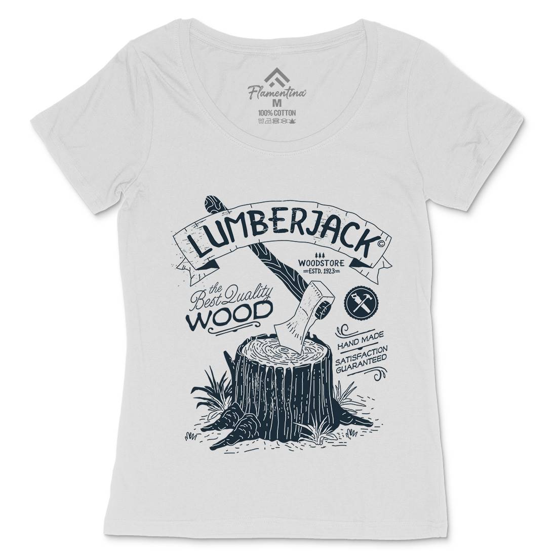 Lumberjack Womens Scoop Neck T-Shirt Work A970