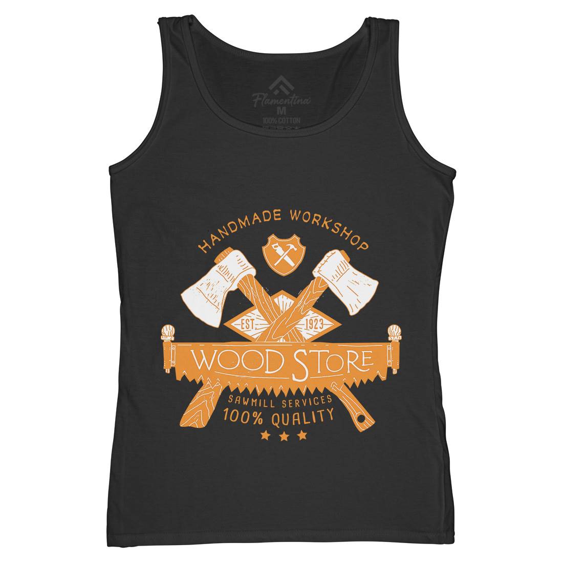 Wood Store Womens Organic Tank Top Vest Work A971