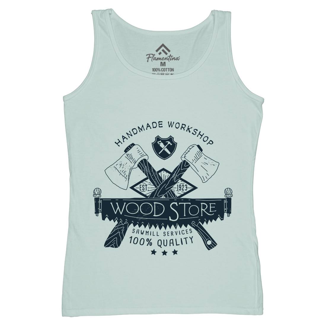 Wood Store Womens Organic Tank Top Vest Work A971