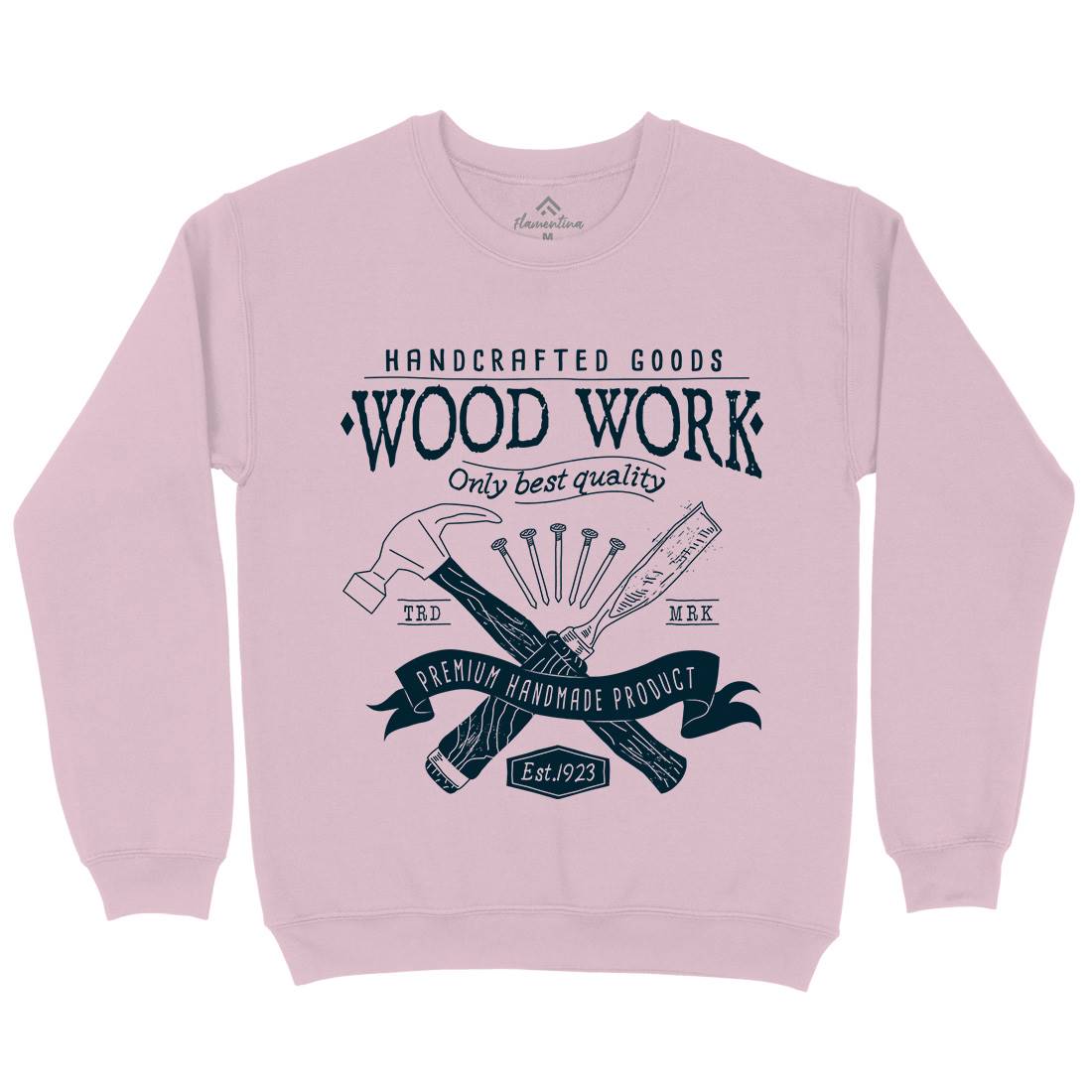 Wood Kids Crew Neck Sweatshirt Work A972