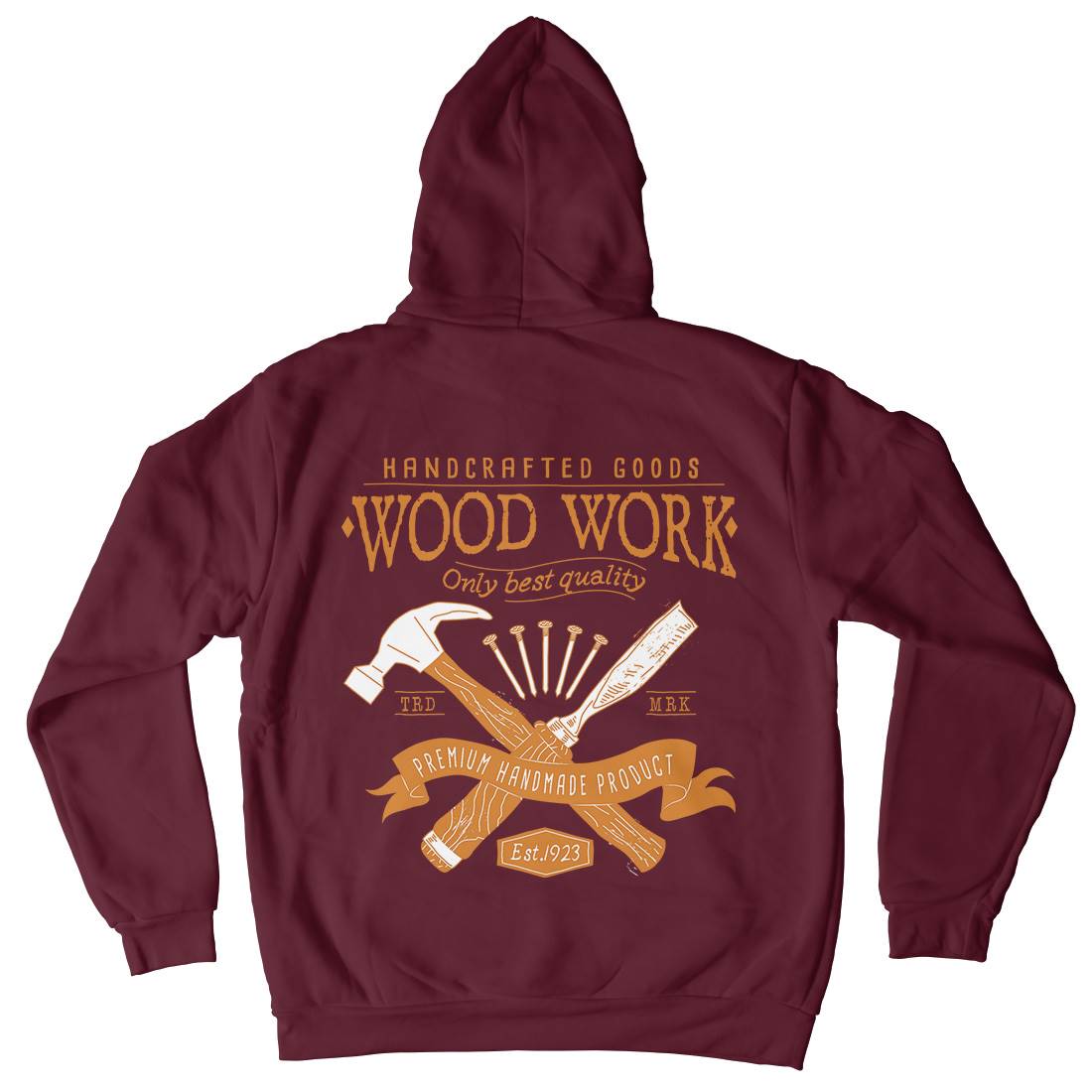 Wood Kids Crew Neck Hoodie Work A972