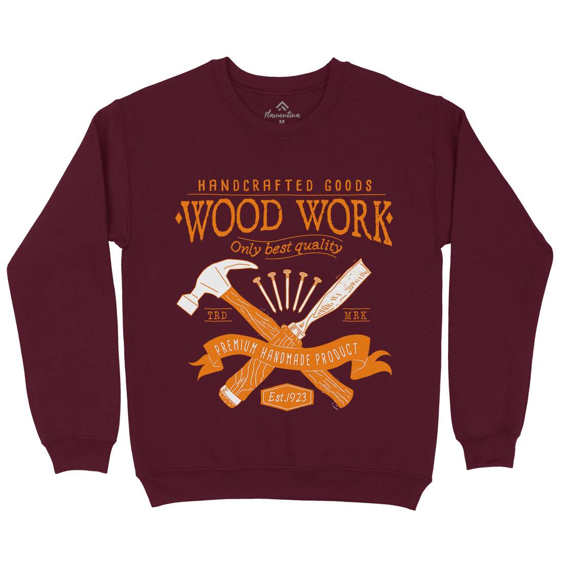 Wood Kids Crew Neck Sweatshirt Work A972