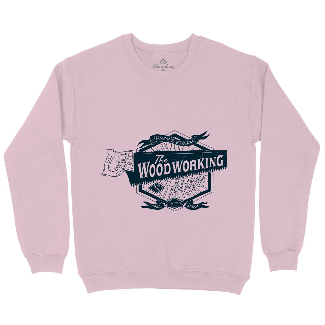 Wood Working Kids Crew Neck Sweatshirt Work A973