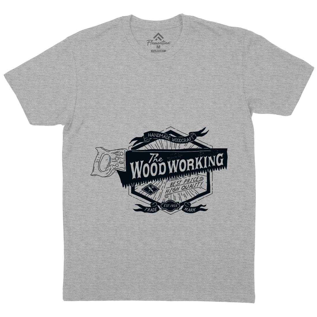 Wood Working Mens Crew Neck T-Shirt Work A973