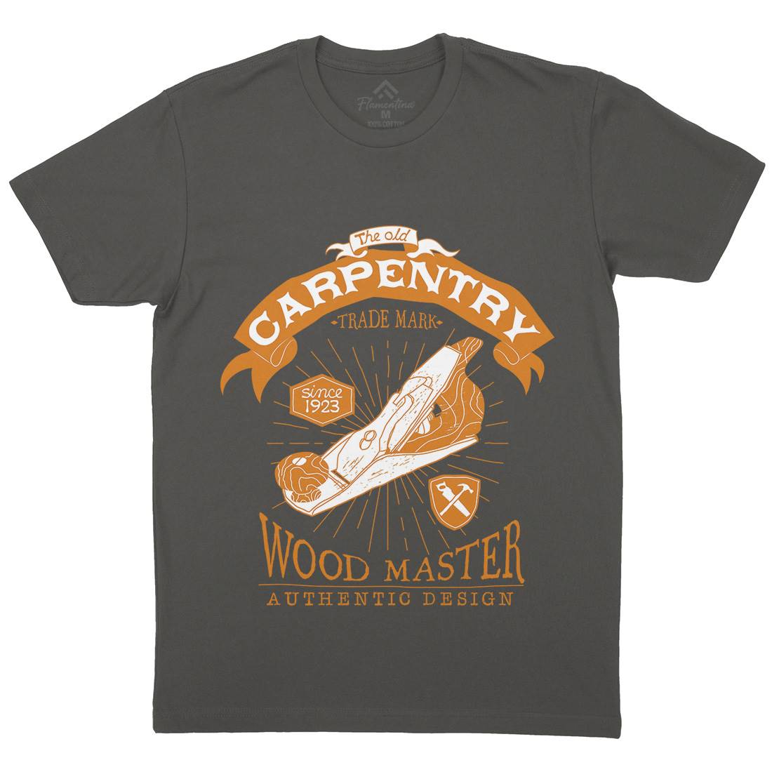 Carpentry Mens Organic Crew Neck T-Shirt Work A974