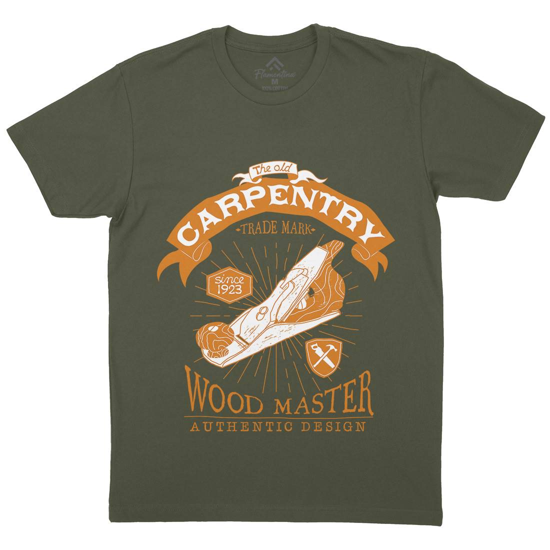 Carpentry Mens Crew Neck T-Shirt Work A974