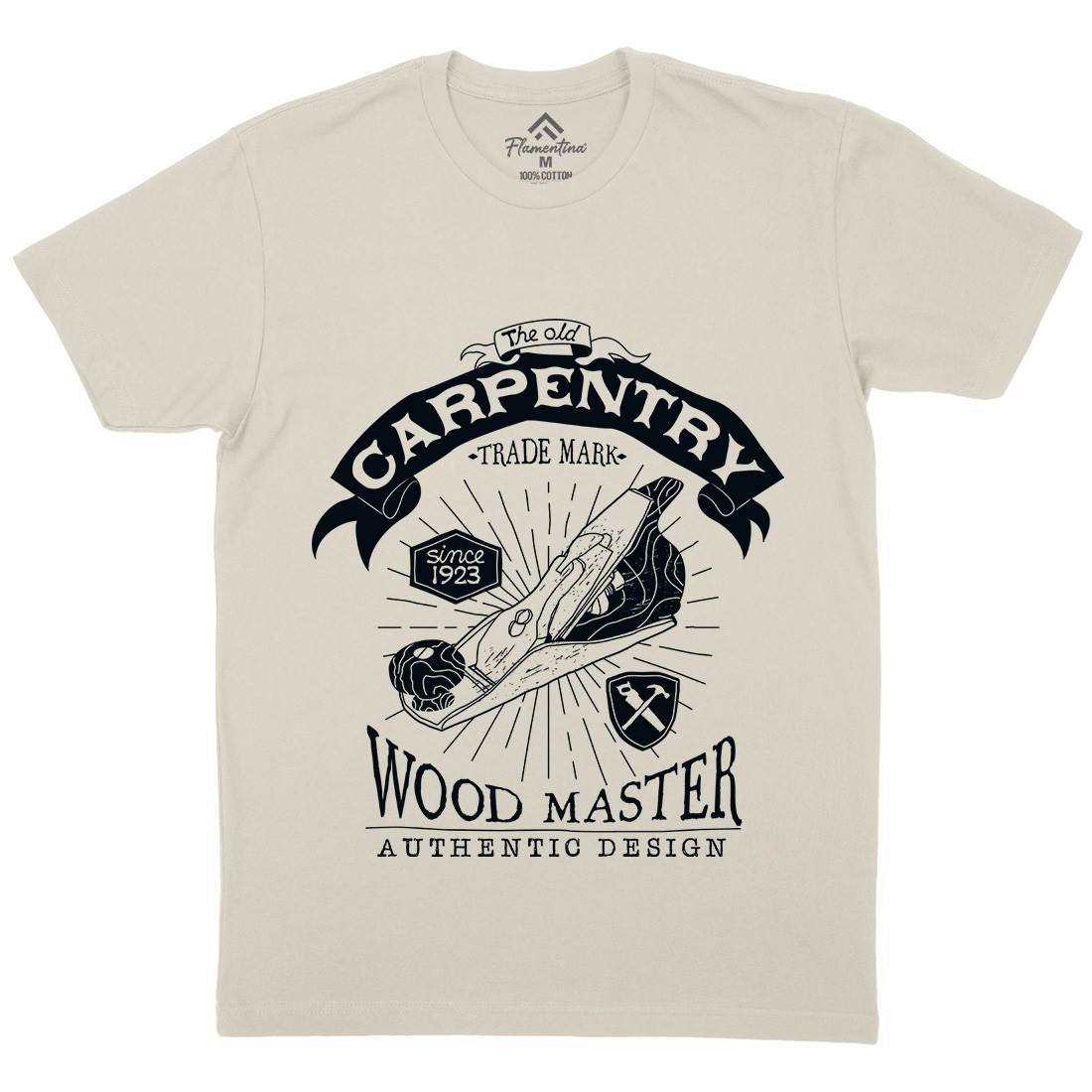 Carpentry Mens Organic Crew Neck T-Shirt Work A974