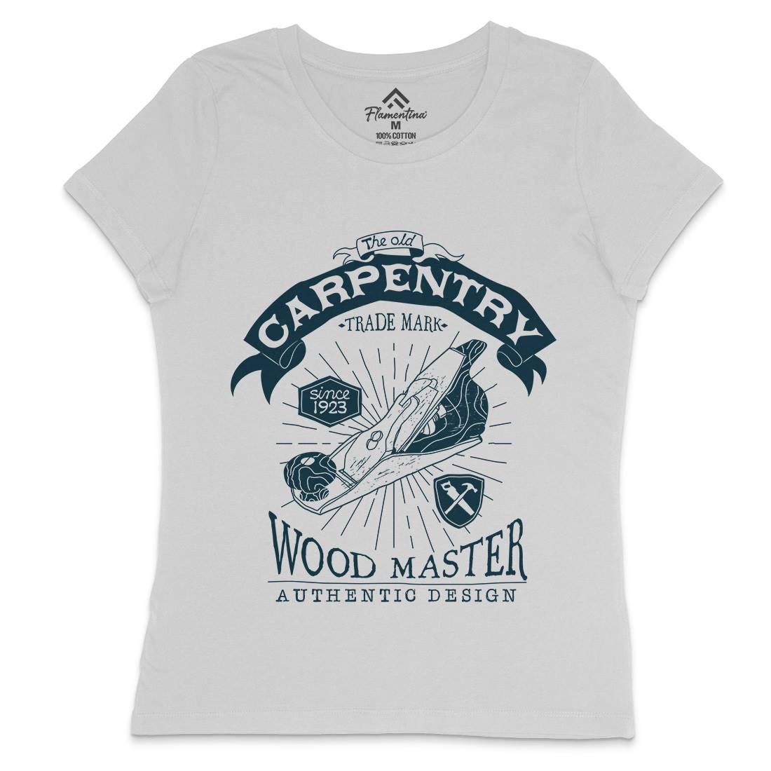 Carpentry Womens Crew Neck T-Shirt Work A974