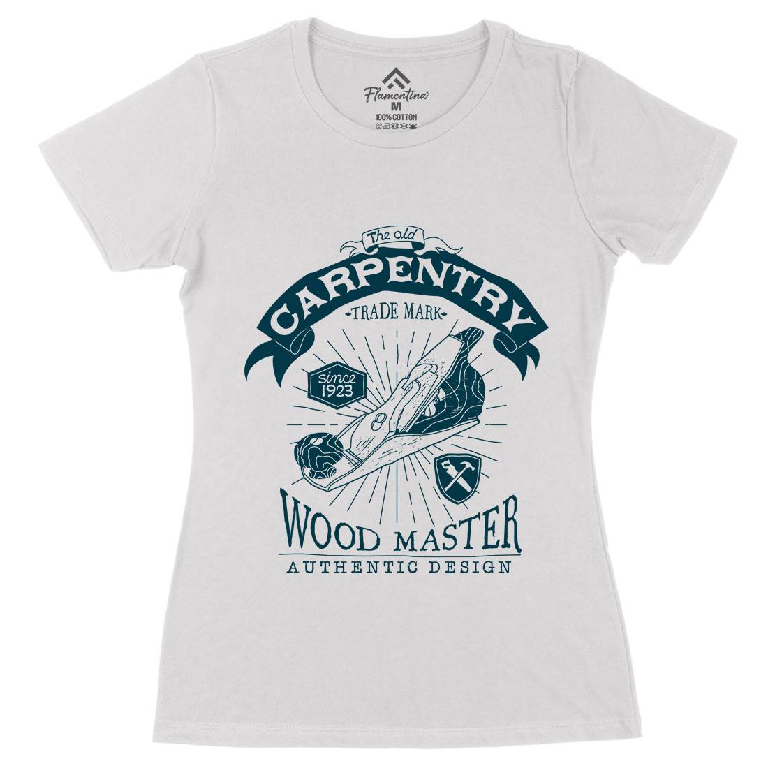 Carpentry Womens Organic Crew Neck T-Shirt Work A974