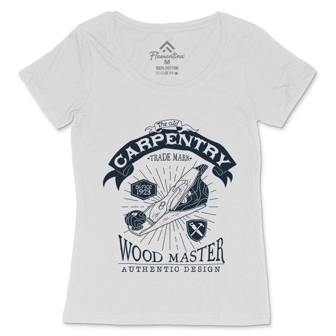 Carpentry Womens Scoop Neck T-Shirt Work A974