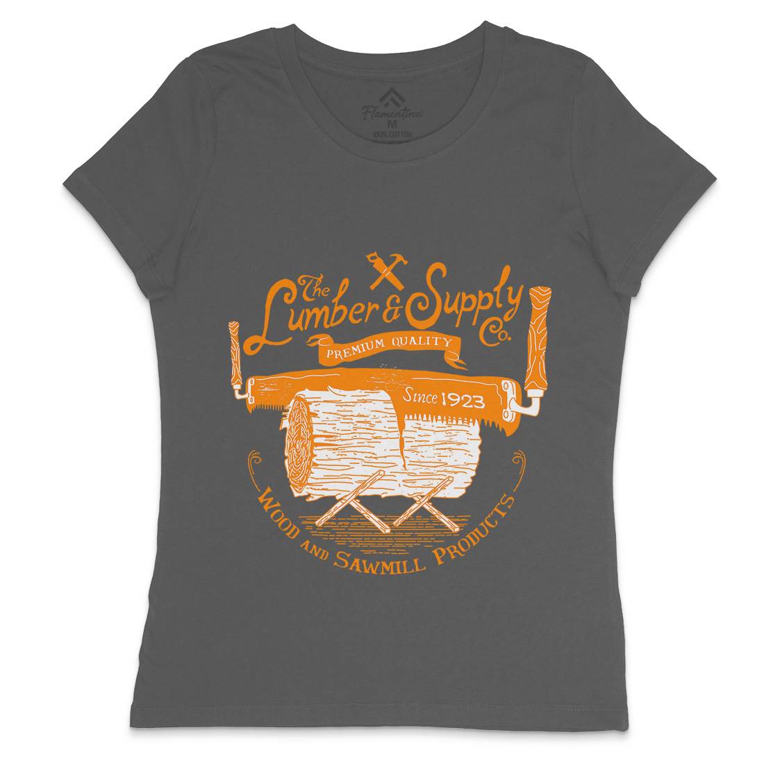 Lumber And Supply Womens Crew Neck T-Shirt Work A975