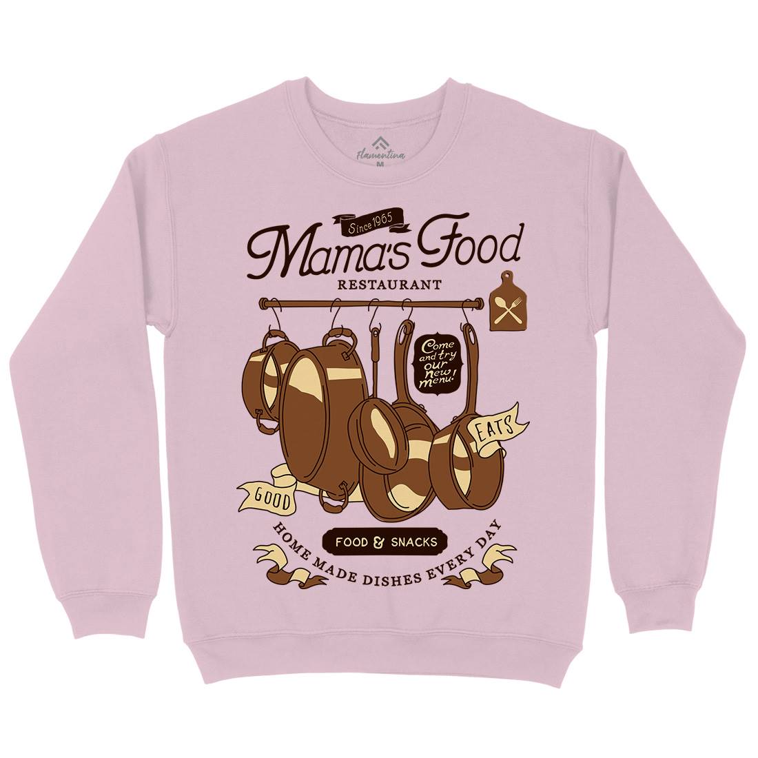 Mama&#39;s Kids Crew Neck Sweatshirt Food A976