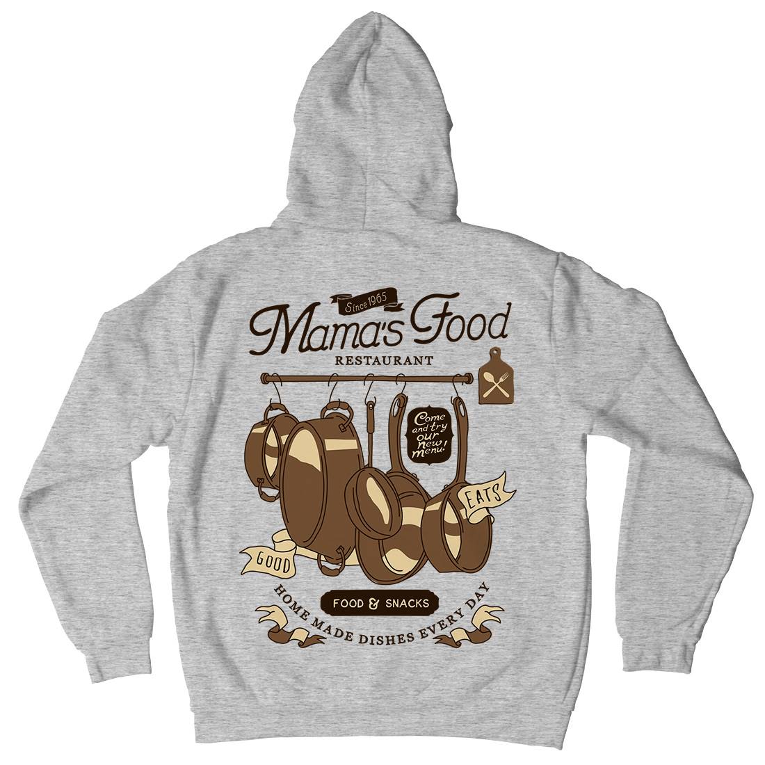 Mama&#39;s Kids Crew Neck Hoodie Food A976