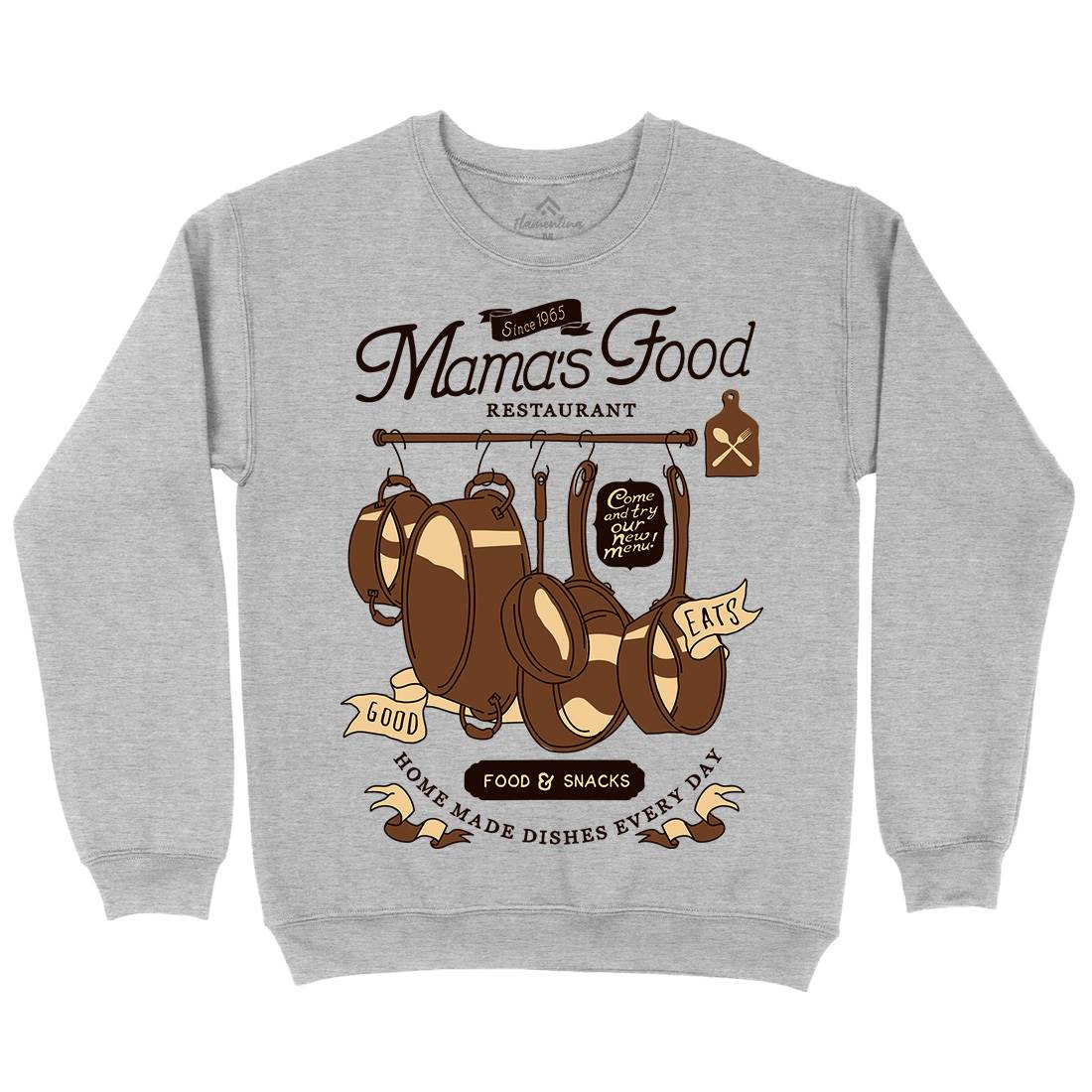 Mama&#39;s Mens Crew Neck Sweatshirt Food A976