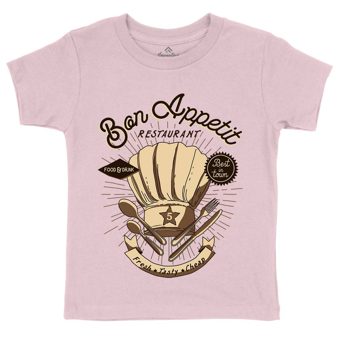 Bon Appetit Kids Organic Crew Neck T-Shirt Food A978