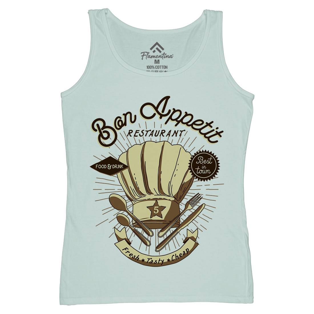 Bon Appetit Womens Organic Tank Top Vest Food A978
