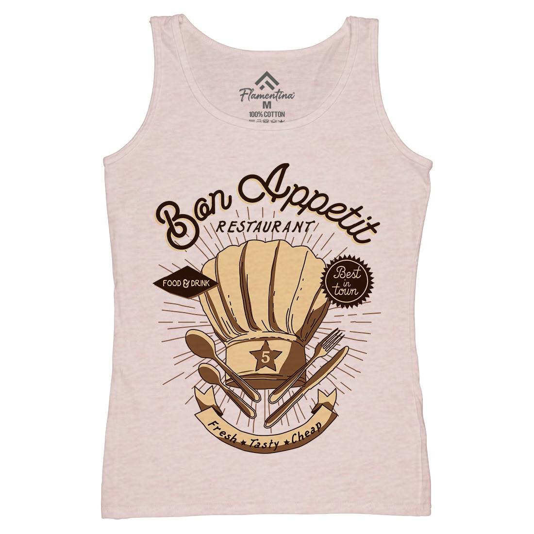 Bon Appetit Womens Organic Tank Top Vest Food A978