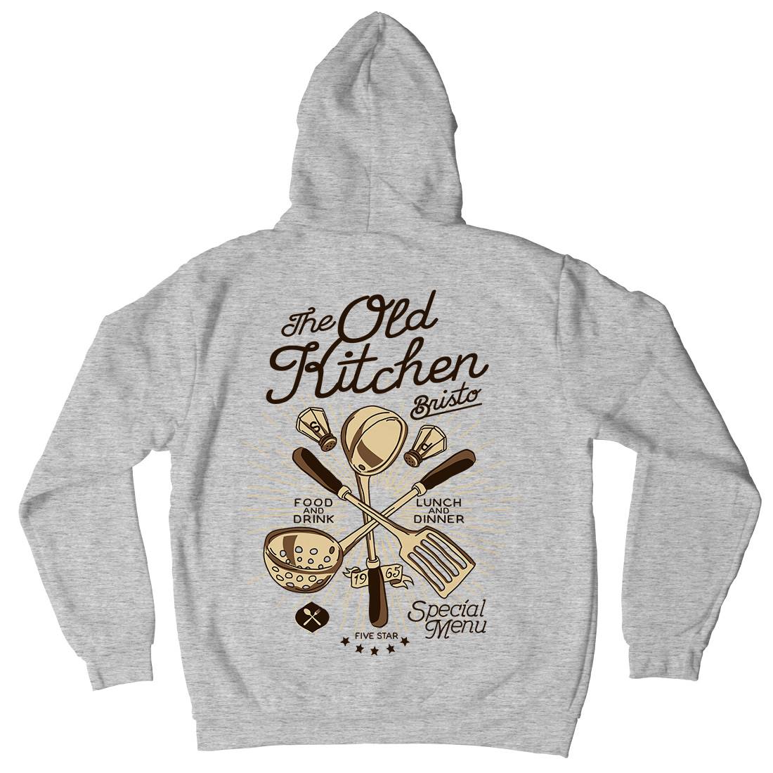 Old Kitchen Kids Crew Neck Hoodie Food A979